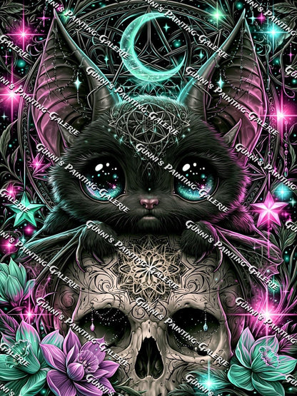 Die kleine Nachtwächterin by Sweet_Loco_AI 75x100 200 Farben