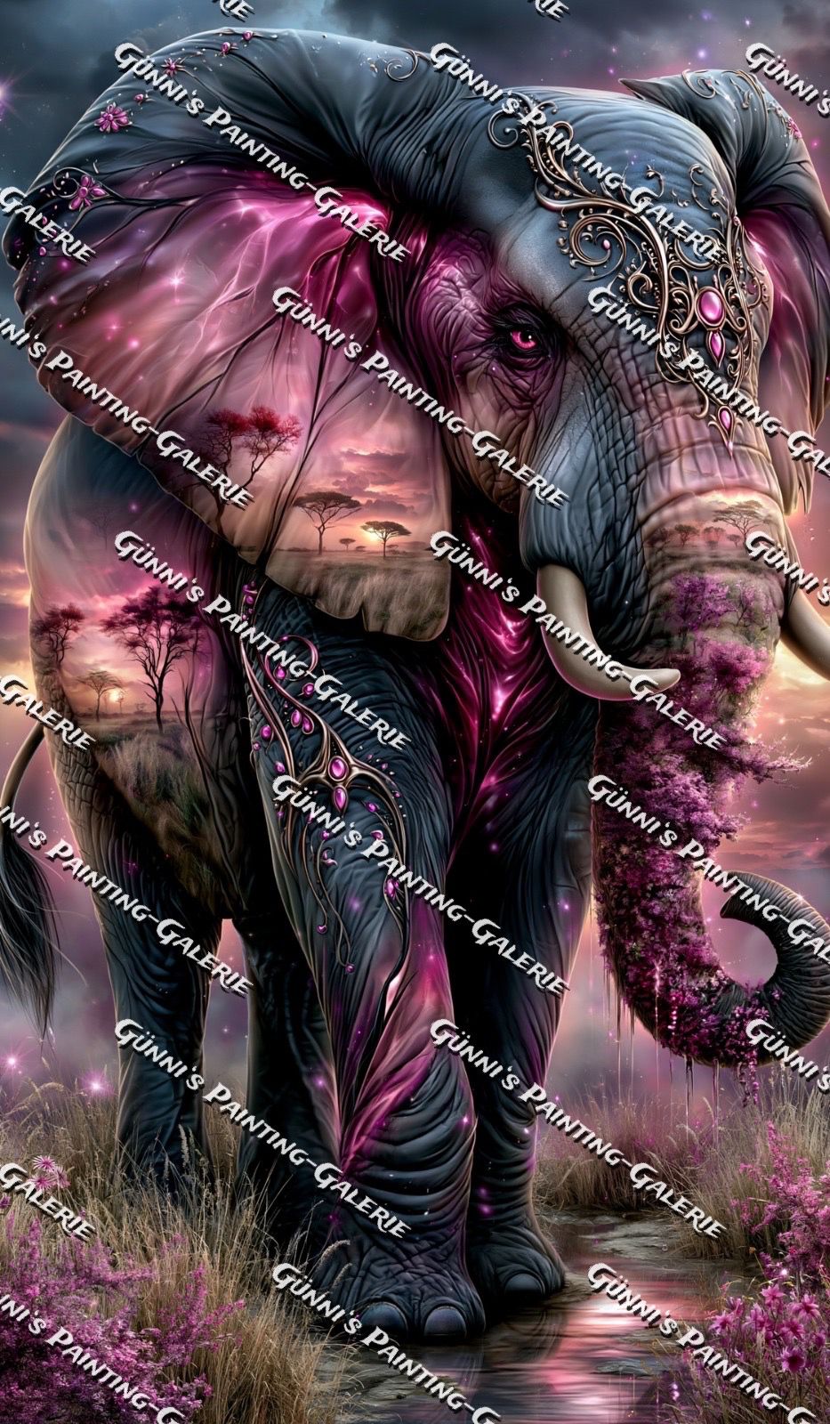 Der Hüter der Savanne by Andy‘s_AI_Art 70x120 215 Farben