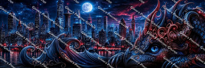Der Wächter der Mitternachtsstadt by Andy‘s_AI_Art 300x100 250 Farben