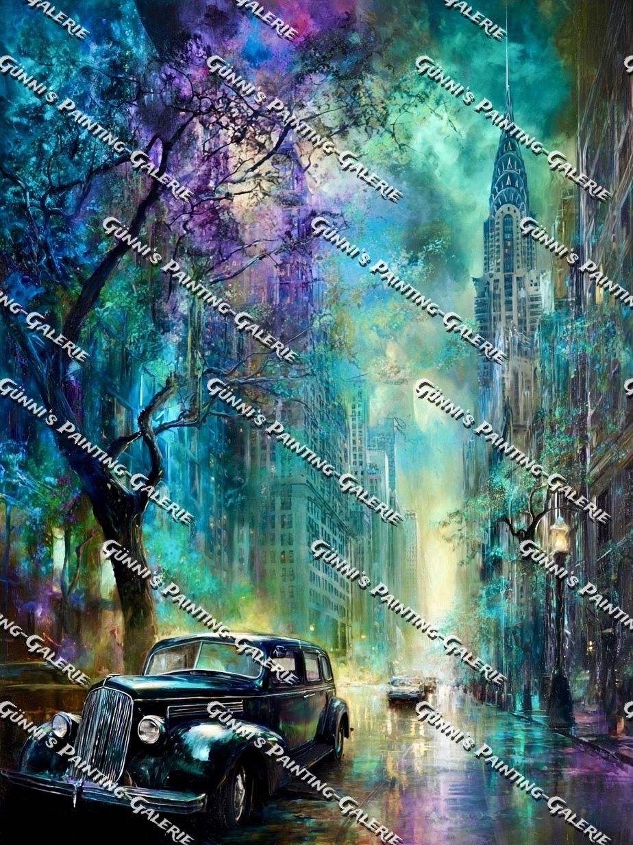 Zeitreise im Regen by Andastra_DP 90x120 265 Farben