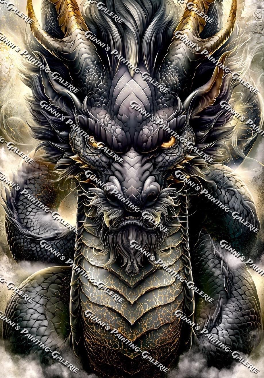 Auge des Himmelsdrachen by illumaris KI_Art 70x100 150 Farben