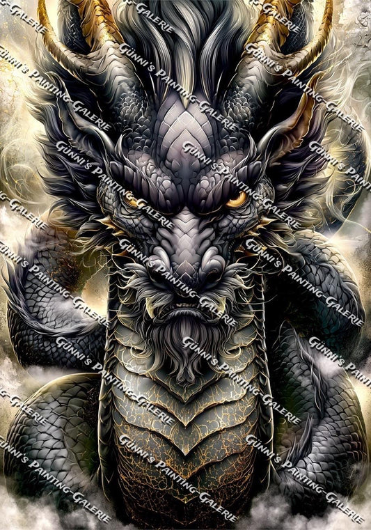 Auge des Himmelsdrachen by illumaris KI_Art 70x100 150 Farben