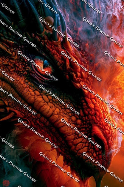Auge des Infernos by Karla 80x120 205 Farben