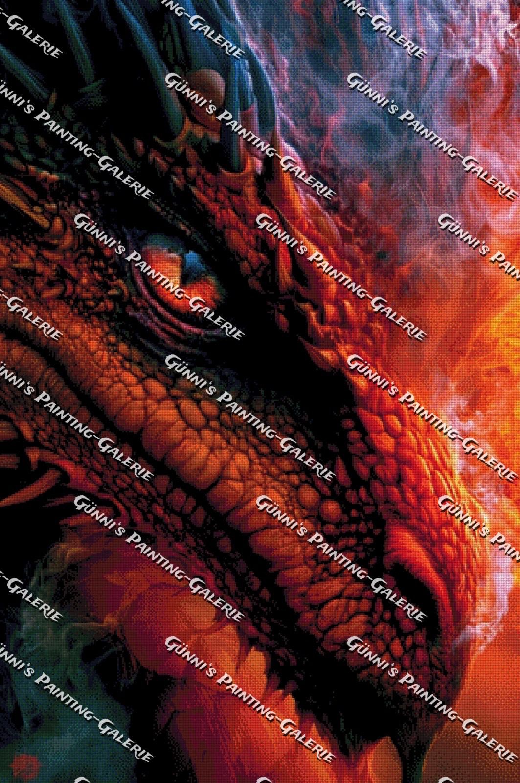 Auge des Infernos by Karla 80x120 205 Farben