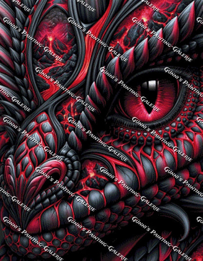Die Glut des Vulkans by Andy‘s_AI_Art 70x90 150 Farben