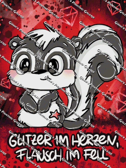 Glitzer im Herzen III by Schnubbirella 75x100 115 Farben