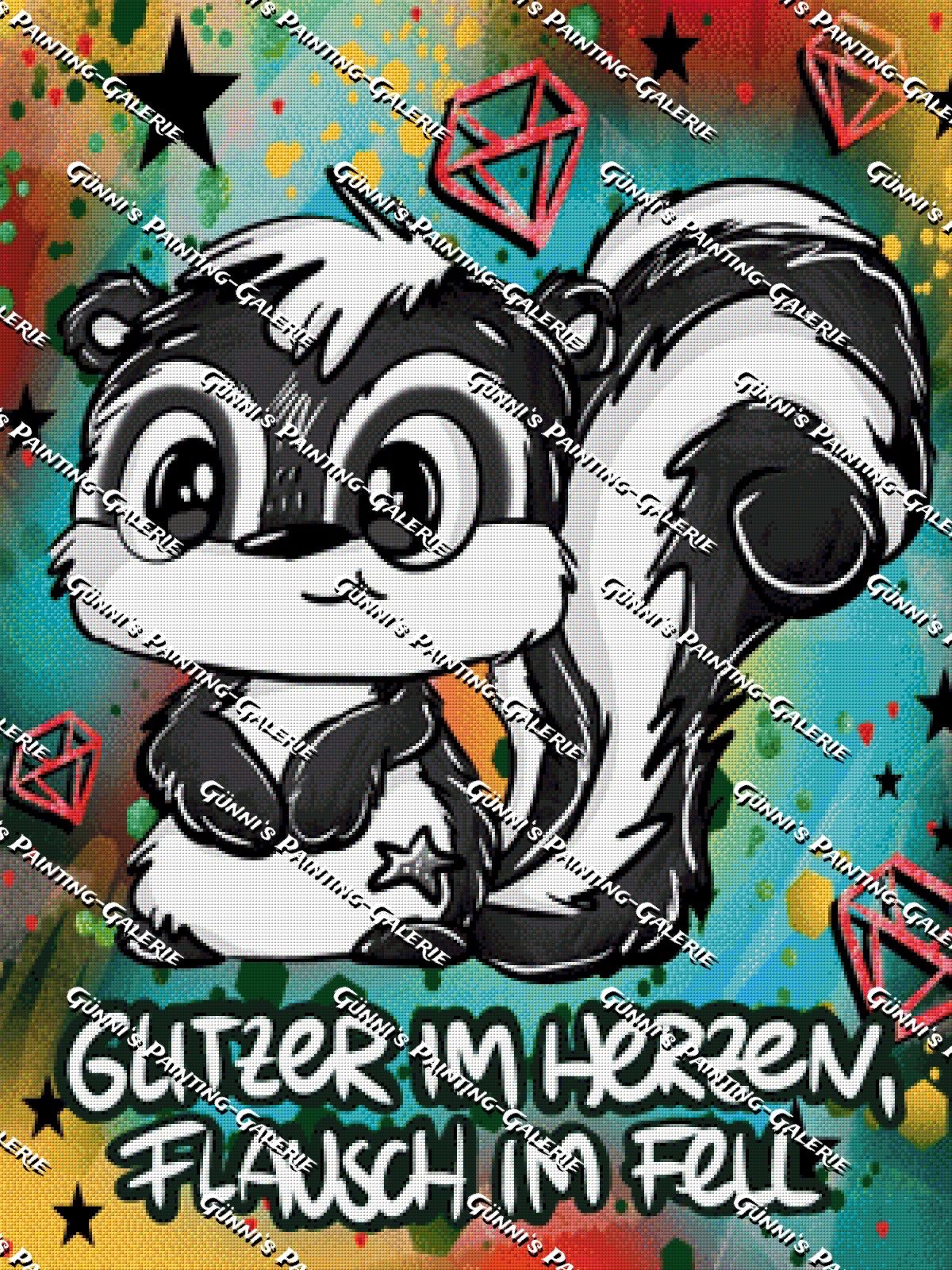 Glitzer im Herzen by Schnubbirella 75x100 180 Farben