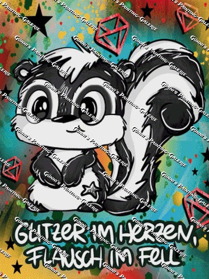 Glitzer im Herzen by Schnubbirella 75x100 180 Farben