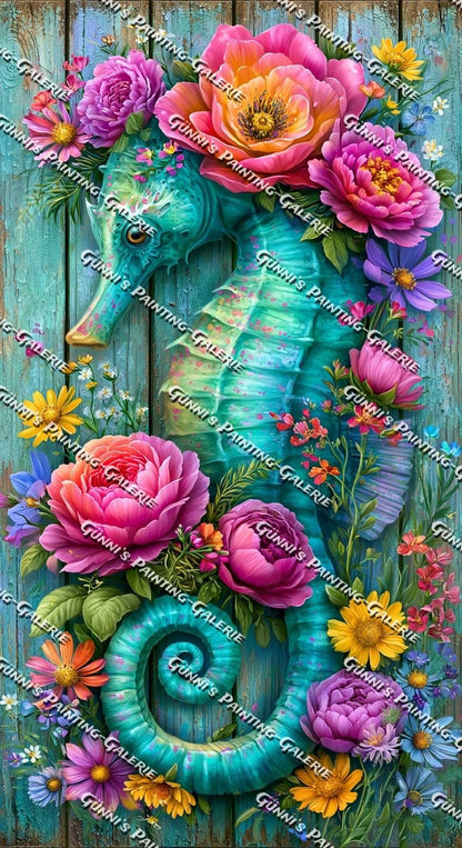 Sommergarten am Meer by Elly_A.I. 60x110 280 Farben