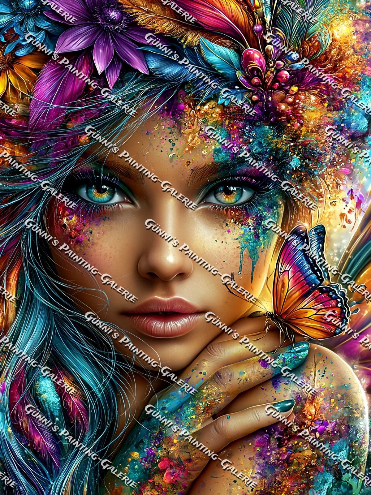 Die Königin der Farben by Andy‘s_AI_Art 75x100 300 Farben