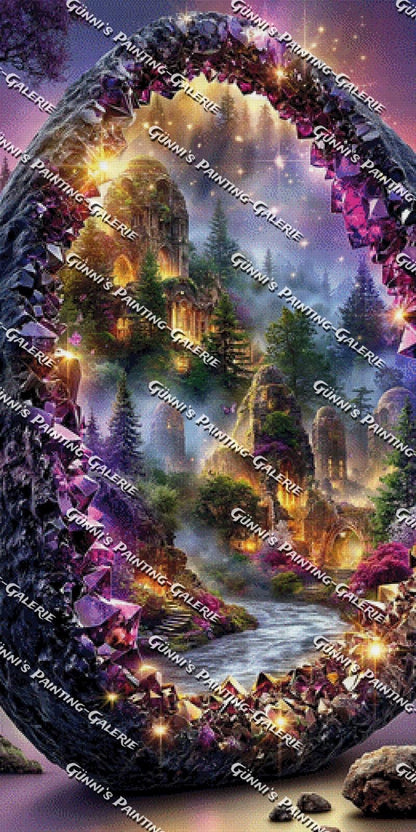 Reich der Kristallträume by illumaris KI_Art 65x130 320 Farben