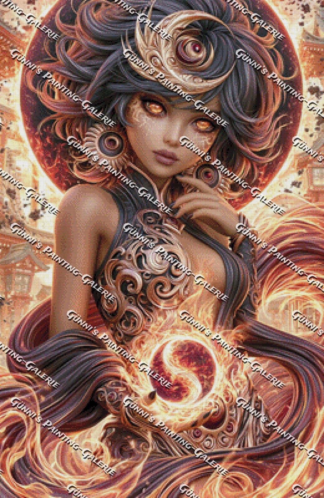 Herrin der Flammen by Sweet_Loco 65x100 180 Farben