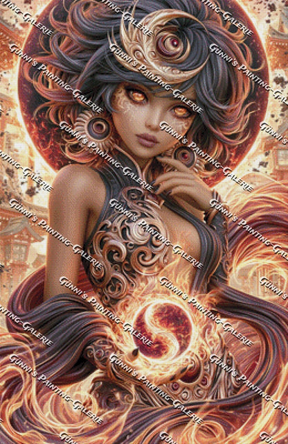 Herrin der Flammen by Sweet_Loco 65x100 180 Farben