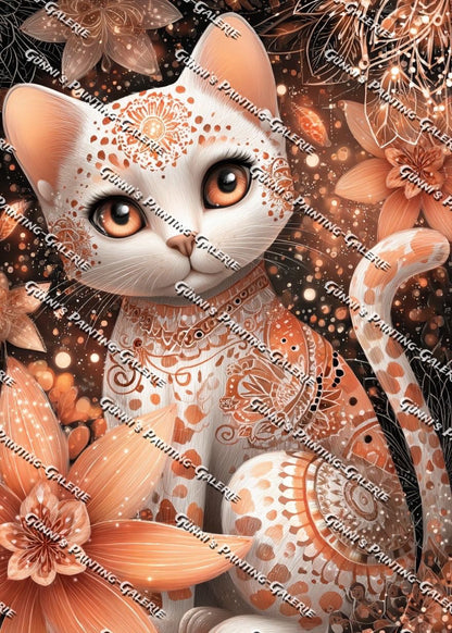 Die Sternenkatze by Elly_A.I. 50x70 120 Farben