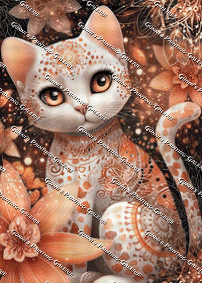 Die Sternenkatze by Elly_A.I. 50x70 120 Farben