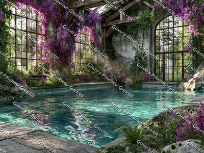 Lost Place - Das verlassene Hallenbad by QN 120x90 230 Farben