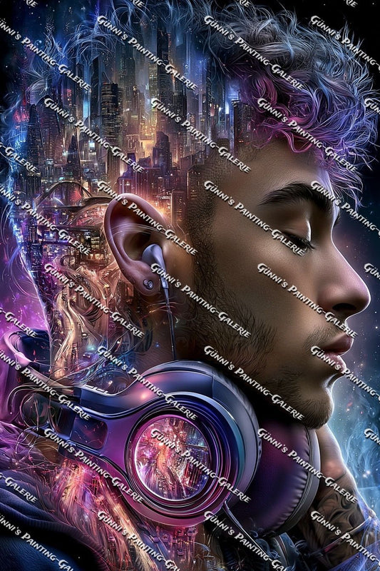 Neon Symphony by illumaris KI_Art 80x120 230 Farben