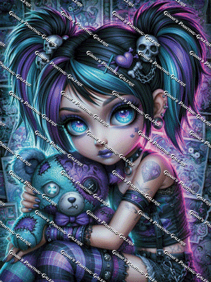 Die kleine Rebellin by Sweet_Loco_AI 75x100 160 Farben