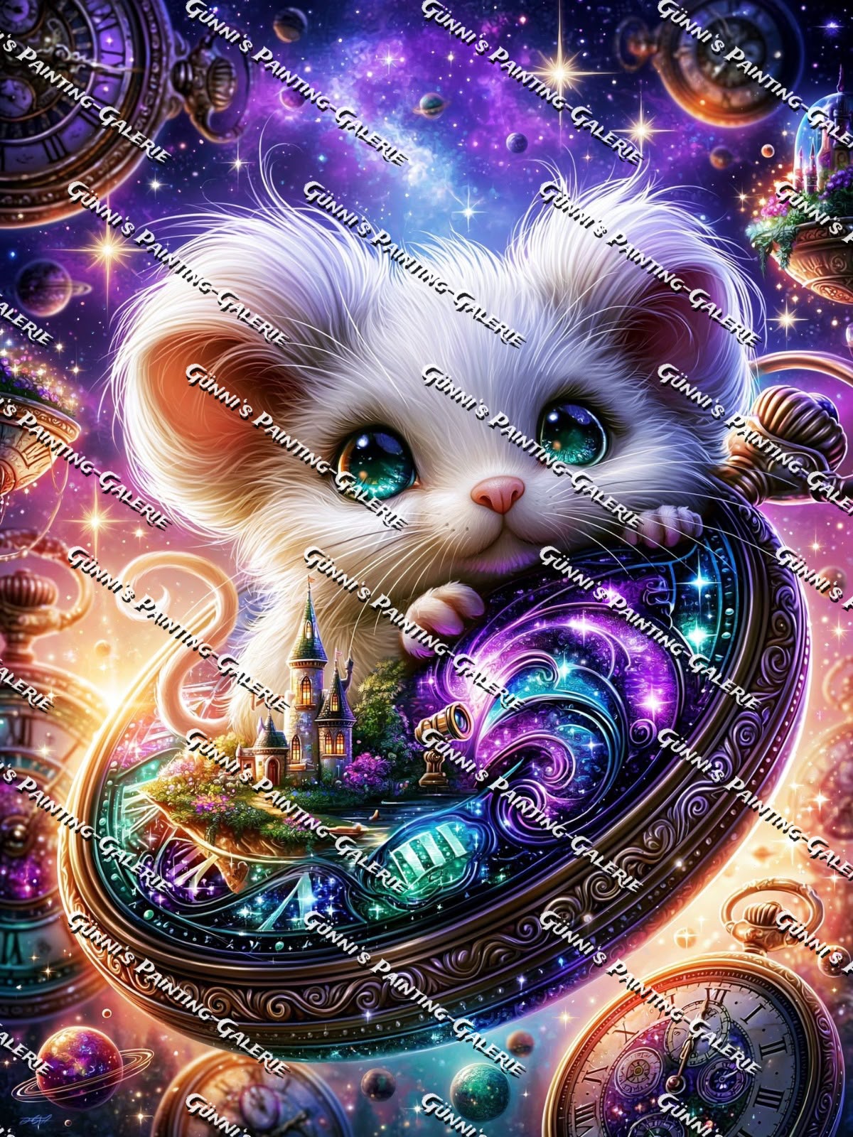 Die Zeitmaus by illumaris KI_Art 75x100 280 Farben