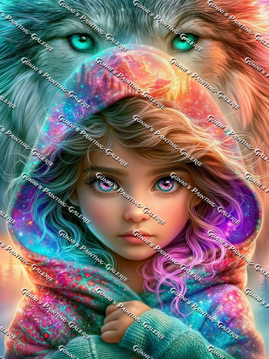 Die Wolfsseele by illumaris KI_Art 90x120 305 Farben
