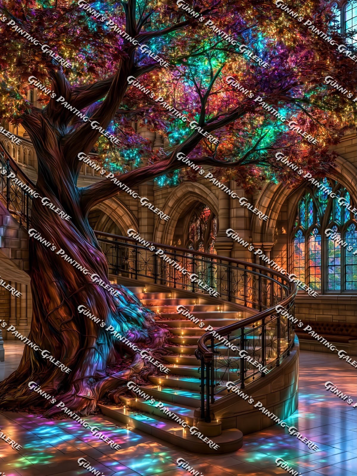 Der Baum der tausend Farben by QN 90x120 300 Farben