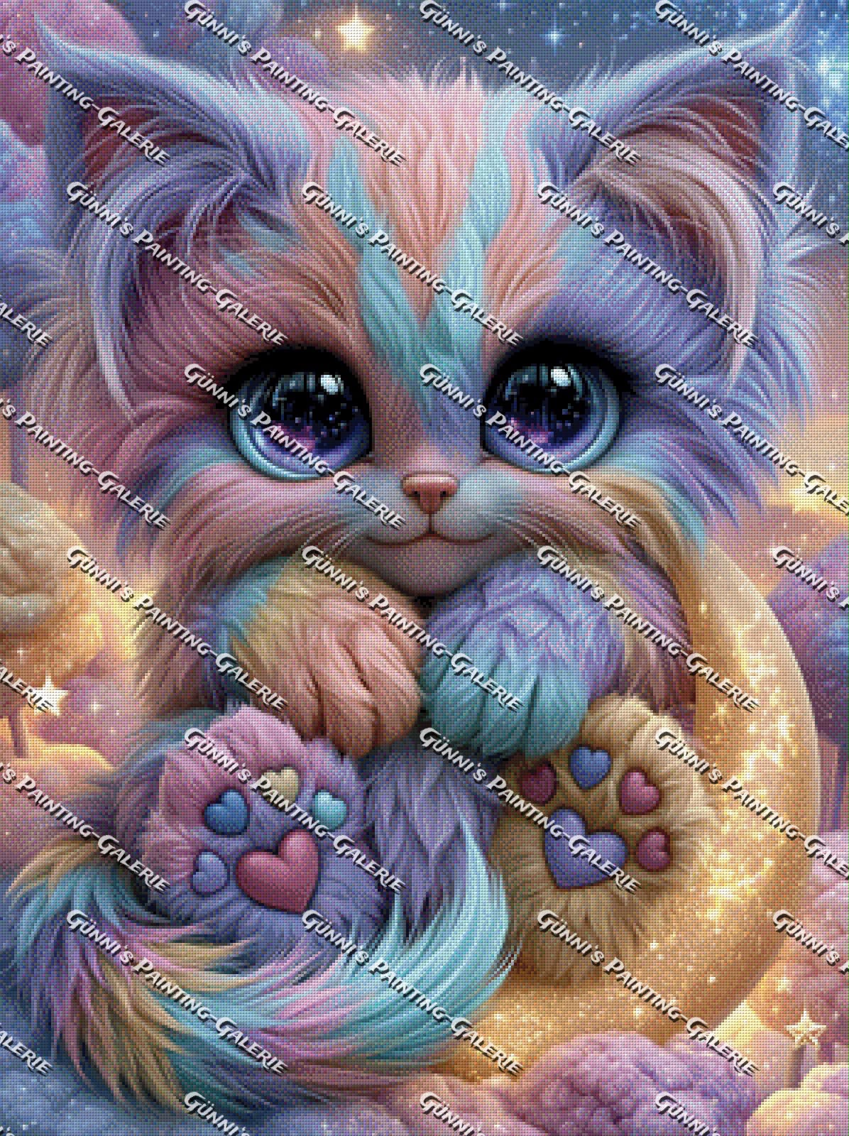Kleines Herzpfötchen by Andy‘s_AI_Art 75x100 220 Farben