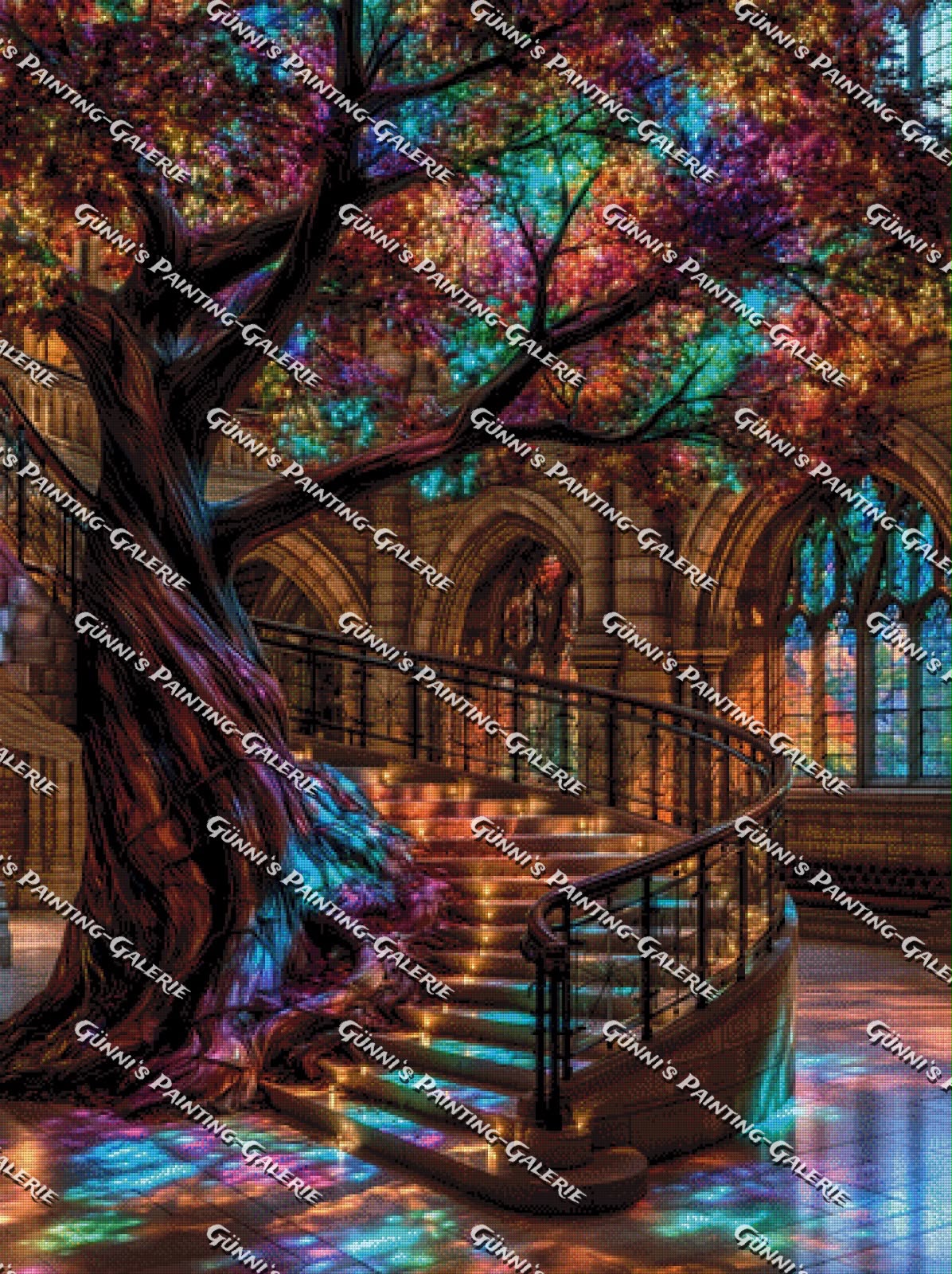 Der Baum der tausend Farben by QN 90x120 300 Farben