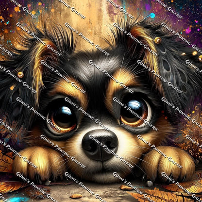 Herzenshund by illumaris KI_Art 60x60 80 Farben