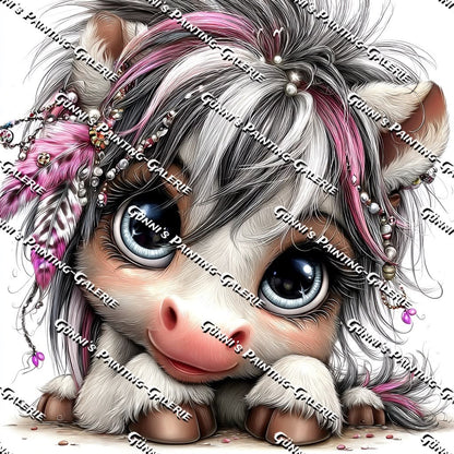 Kleine Schönheit by illumaris KI_Art 60x60 80 Farben