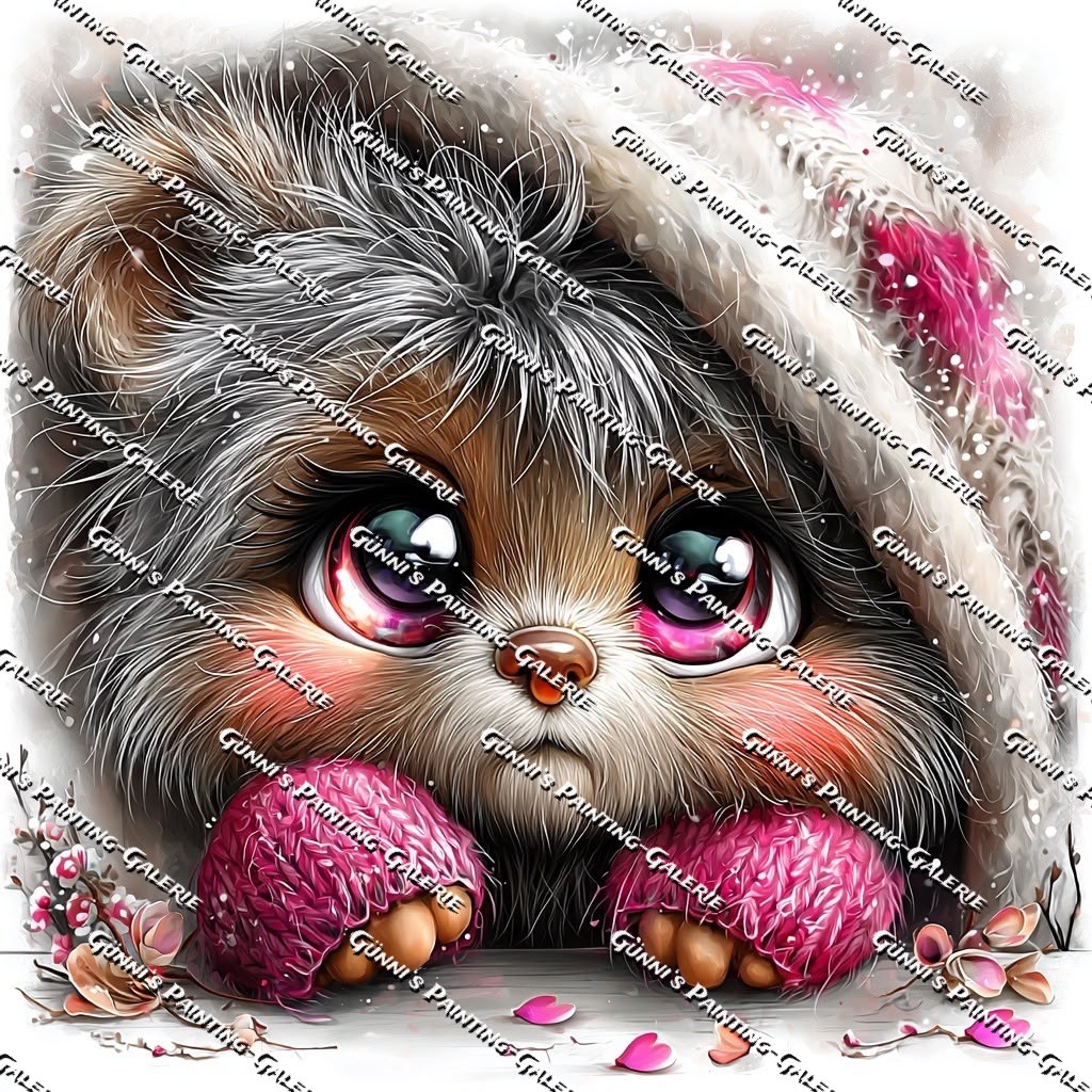 Flauschalarm by illumaris KI_Art 60x60 85 Farben