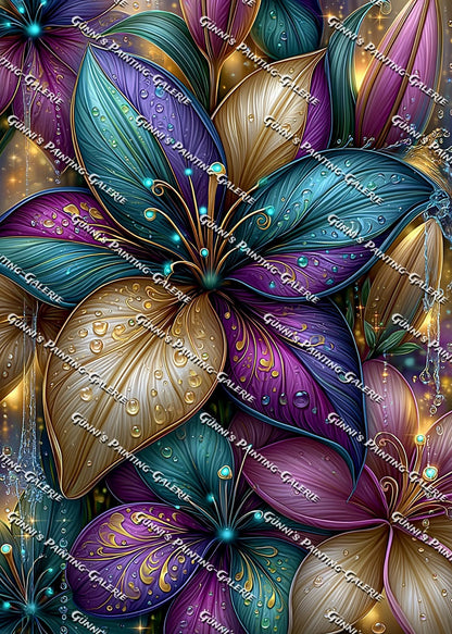 Die Krone der Lilien by Andy‘s_AI_Art 50x70 90 Farben