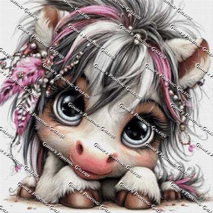 Kleine Schönheit by illumaris KI_Art 60x60 80 Farben
