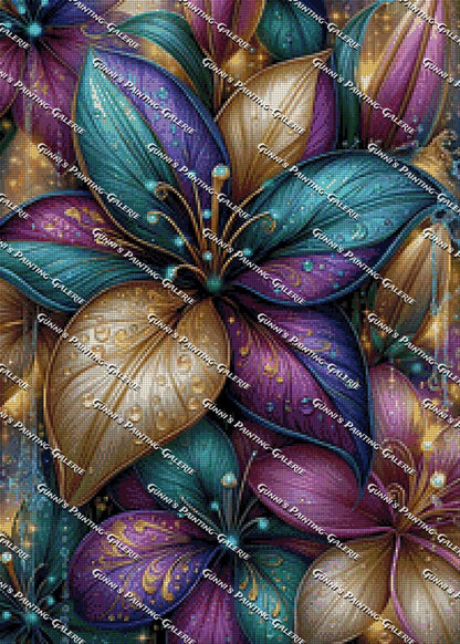 Die Krone der Lilien by Andy‘s_AI_Art 50x70 90 Farben
