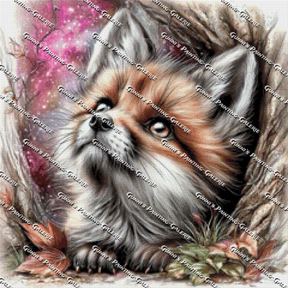Der kleine Naturgeist by illumaris KI_Art 60x60 90 Farben