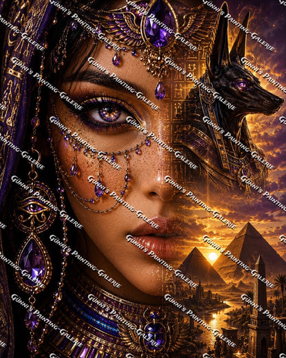 Die Erbin der Pharaonen by Biggilee_Art 80x100 195 Farben