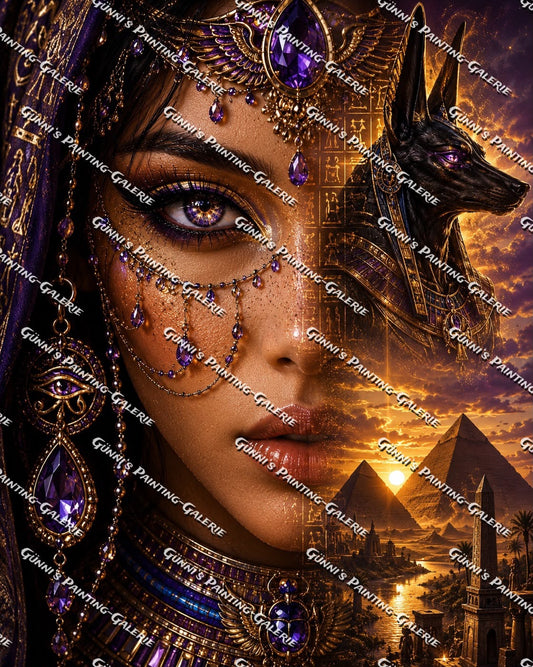 Die Erbin der Pharaonen by Biggilee_Art 80x100 195 Farben