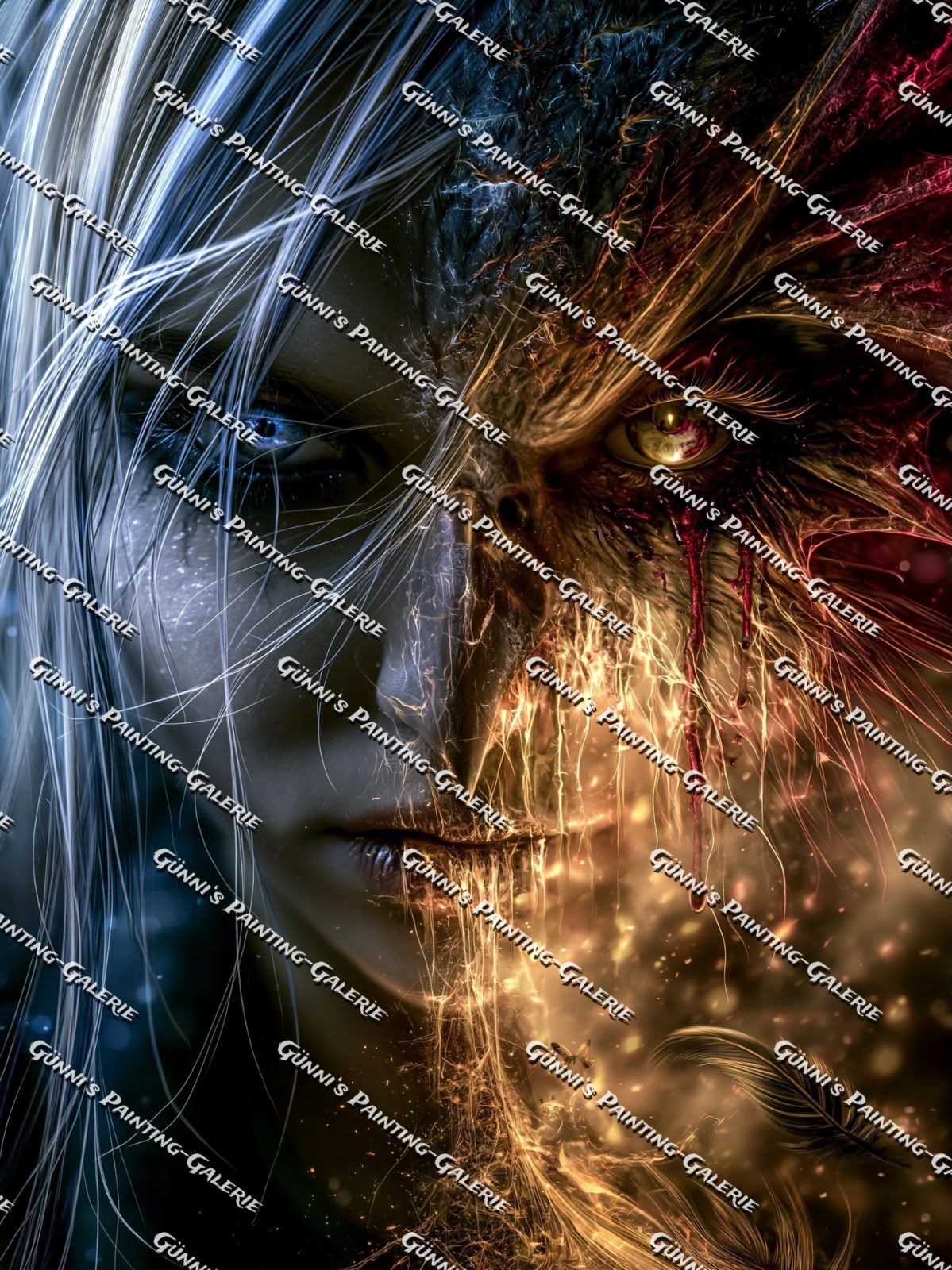 Zwischen Engel und Dämon by Karla 75x100 175 Farben