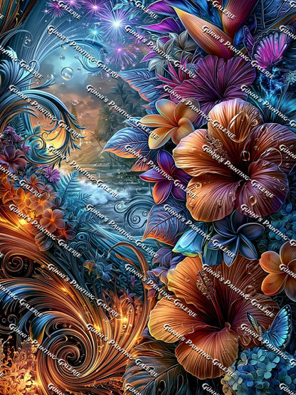 Tanz der tropischen Träume by QN 75x100 285 Farben