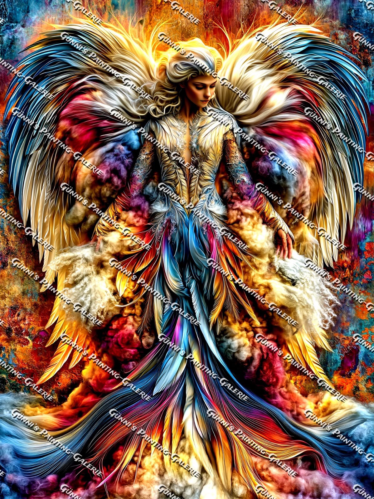 Der Engel des Lichts by QN 90x120 320 Farben