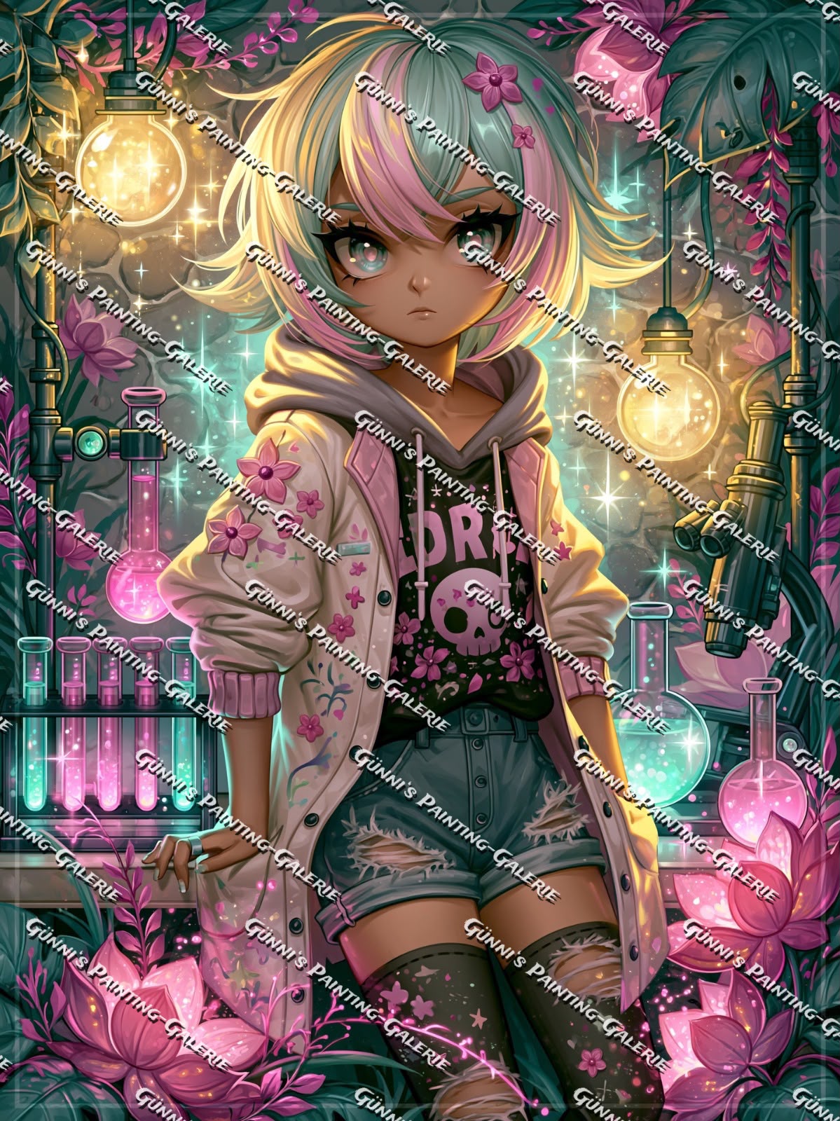 Das Labor der Träume by Sweet_Loco_AI 75x100 260 Farben