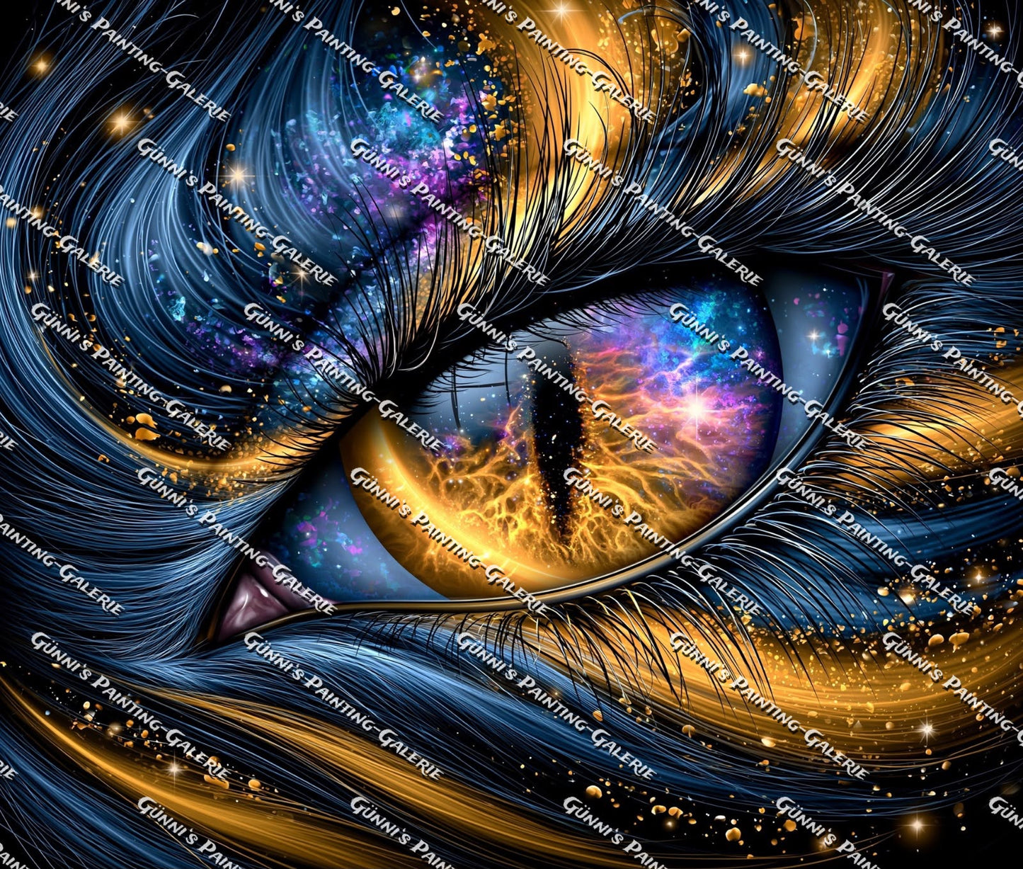 Das Auge des Kosmos by QN 100x85 250 Farben