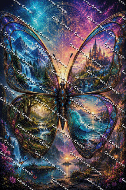 Der Schmetterling der Welten by Biggilee_Art 80x120 320 Farben