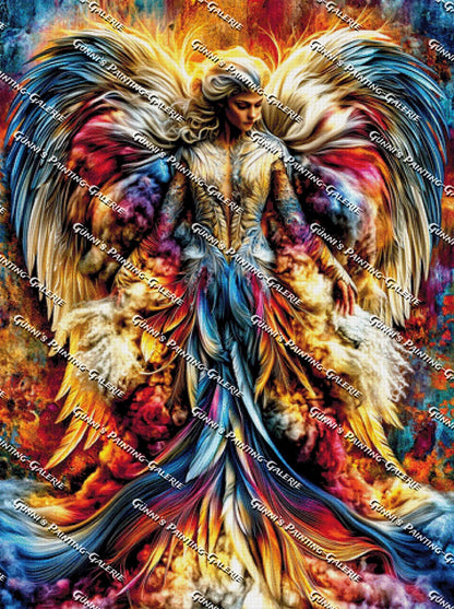 Der Engel des Lichts by QN 90x120 320 Farben