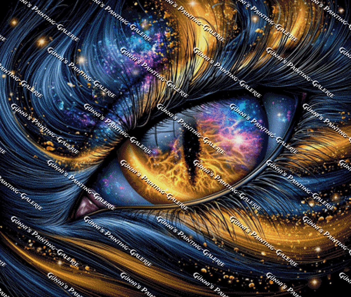 Das Auge des Kosmos by QN 100x85 250 Farben