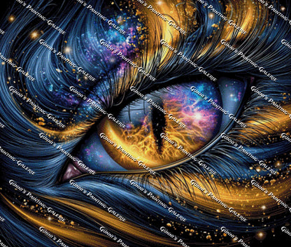Das Auge des Kosmos by QN 100x85 250 Farben