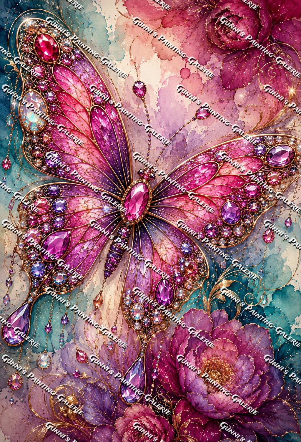 Juwelenschmetterling by Biggilee_Art 75x110 280 Farben