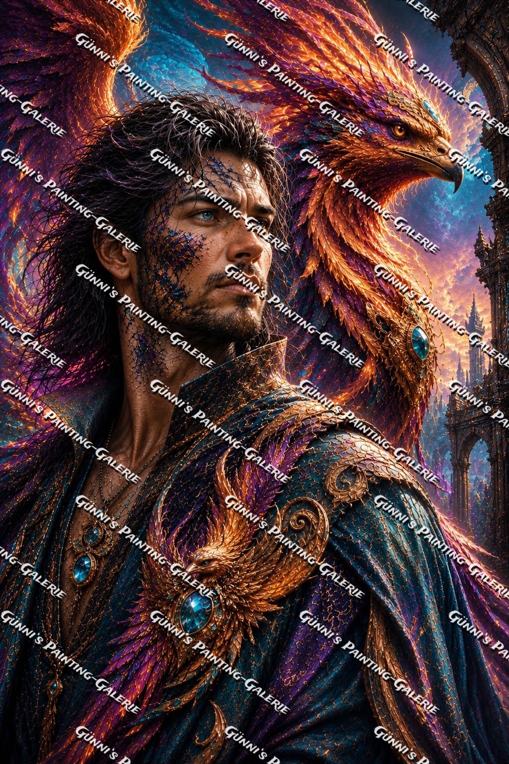 Der Phönixwächter by Biggilee_Art 80x120 300 Farben