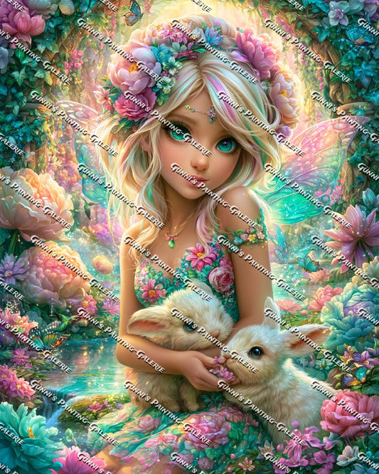 Flügel voller Hoffnung by Elly_A.I. 80x100 320 Farben