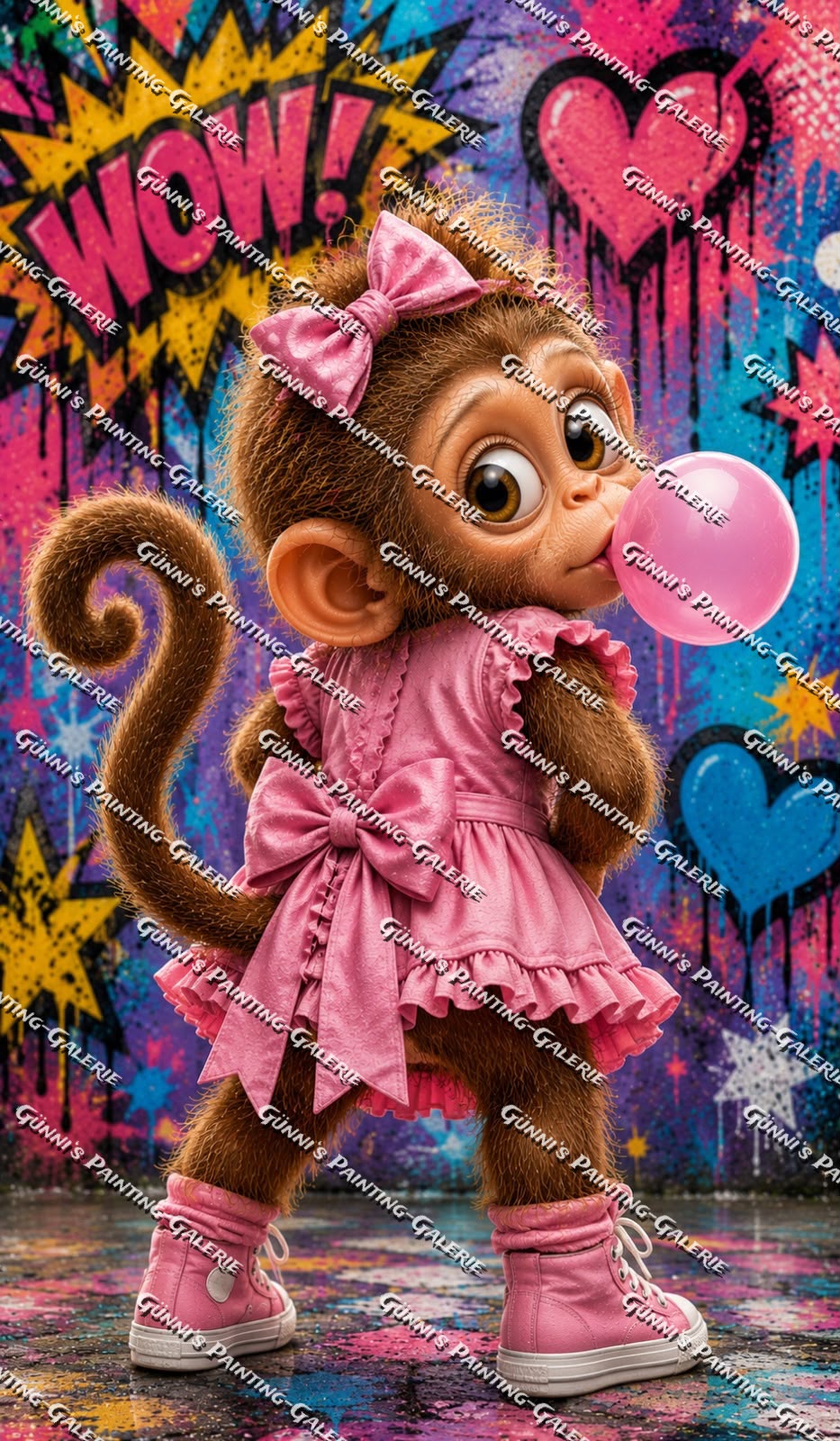 Bubblegum Dreams by Biggilee_Art 70x120 285 Farben
