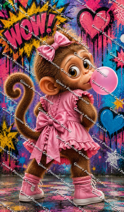 Bubblegum Dreams by Biggilee_Art 70x120 285 Farben